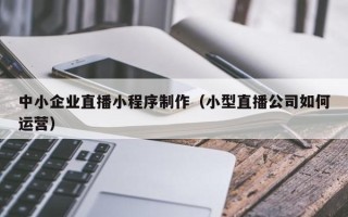常州中小企业直播小程序制作（小型直播公司如何运营）